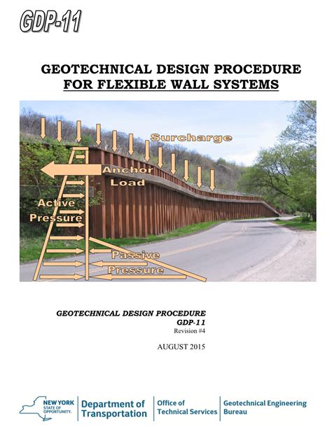 GEOTECHNICAL DESIGN PROCEDURE FOR FLEXIBLE WALL .